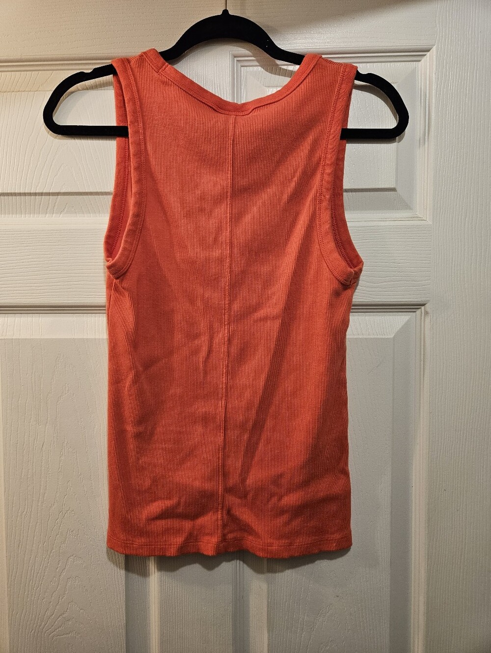 Universal Thread Coral-Orange Ribbed Scoop Neck Tank - Picture 2 of 3